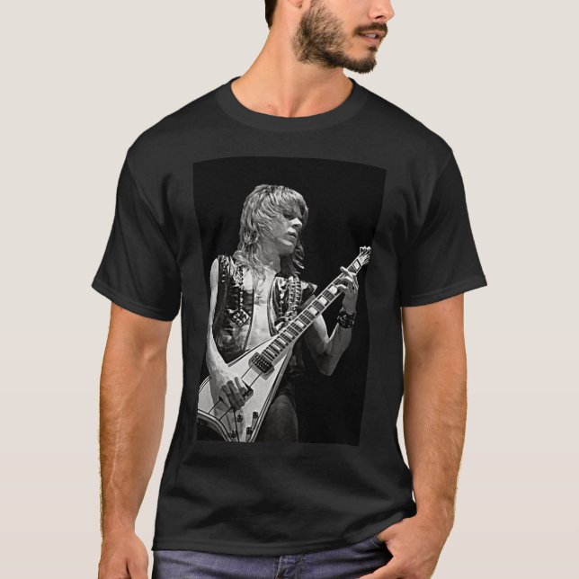Randy Rhoads Art  Heavy Metal Hard Rock Premium  C T-Shirt (Vorderseite)