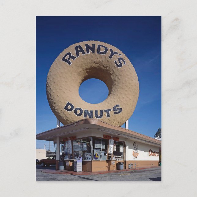 Randy's Donuts California Architecture Postkarte (Vorderseite)