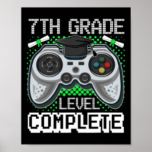 Rang 7 des absoluten Gamers 7. Klasse Poster