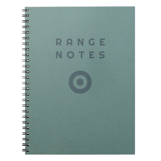Range Notes - Shooting Range Logbook Notizblock (Vorderseite)