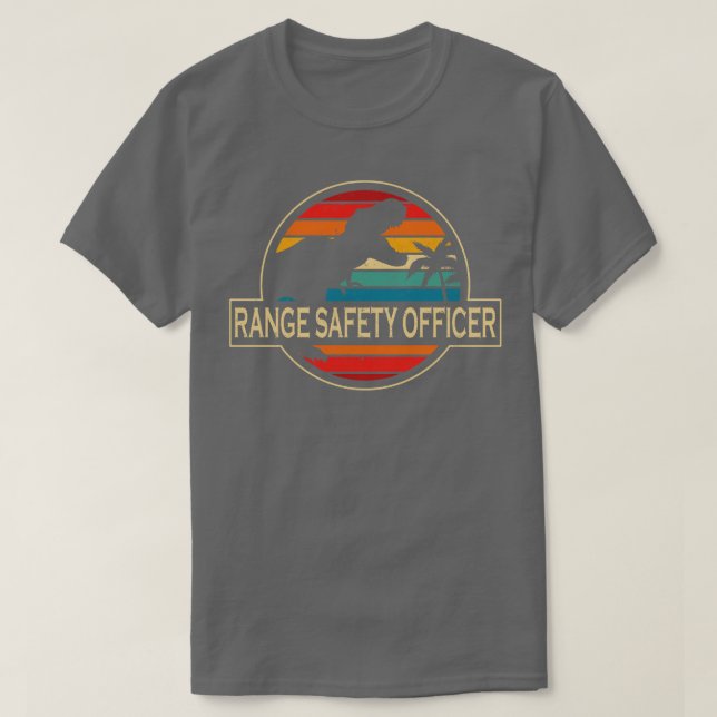 Range Safety Officer Dinosaurier T-Shirt (Design vorne)