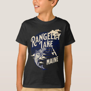 Rangeley Lake Maine Fliegenfischen Forellen B Angl T-Shirt