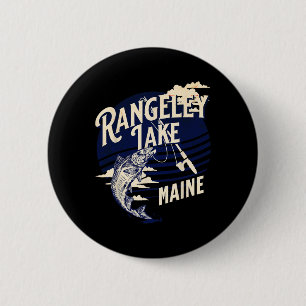 Rangeley Lake Maine Fly-Fischen Forellen B Fischer Button