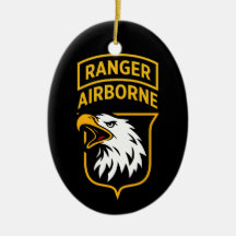 Ranger Airborne Screaming Eagles Patch-Ornament