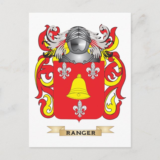 Ranger Coat of Arms (Familienwappen) Postkarte (Vorderseite)