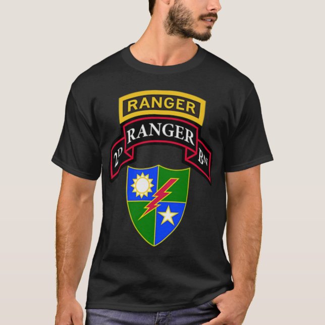 Ranger der US-Armee - Scroll im zweiten Bataillon  T-Shirt (Vorderseite)