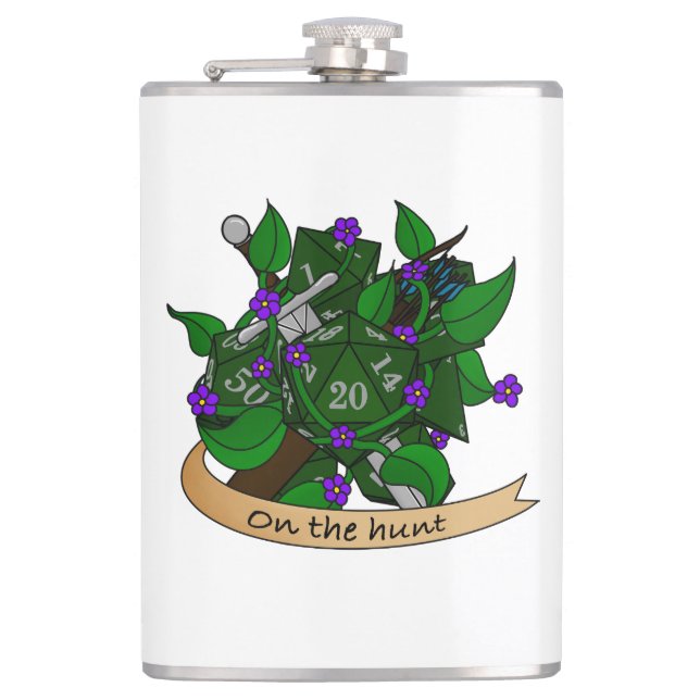 Ranger Dice Design Flachmann (Vorderseite)