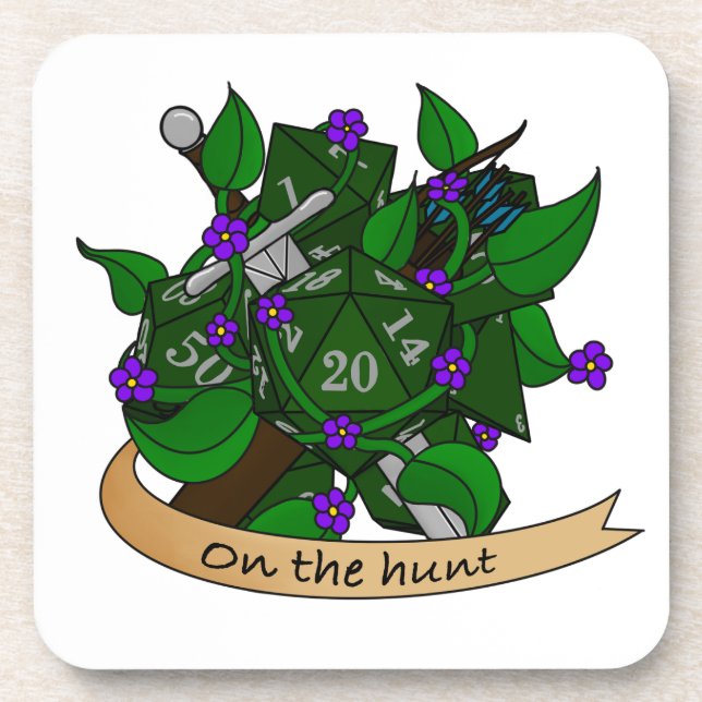 Ranger Dice Design Getränkeuntersetzer (Vorderseite)