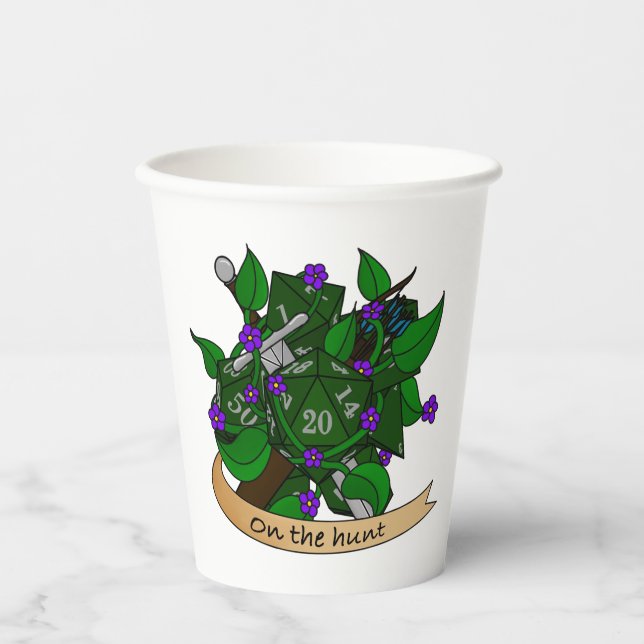 Ranger Dice Design Pappbecher (Vorderseite)
