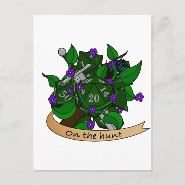 Ranger Dice Design Postkarte (Vorderseite)