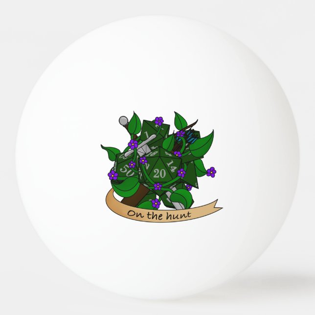 Ranger Dice Design Tischtennisball (Vorderseite)