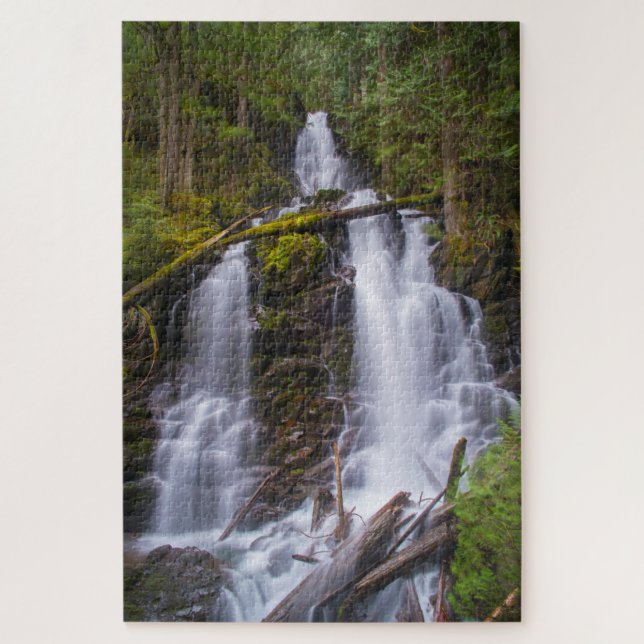 Ranger Falls, Rainer National Park, Washington Puzzle (Vertikal)