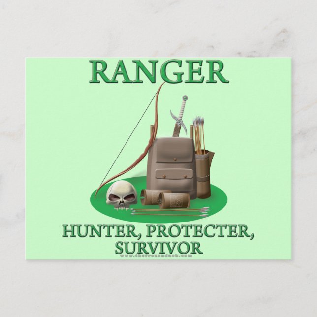 Ranger: Jäger, Beschützer, Überlebender Postkarte (Vorderseite)