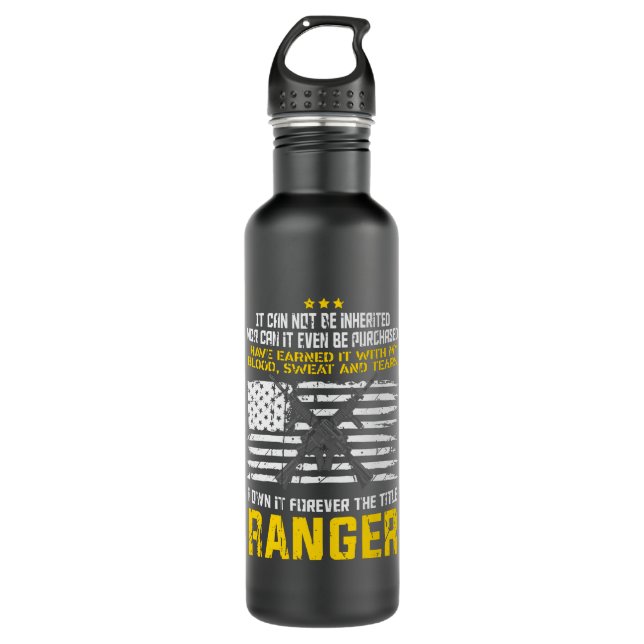 Ranger Military Design Edelstahlflasche (Vorderseite)