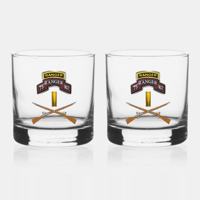 Ranger Regiment 2 Leutnant 2LT Whiskyglas (Vorderseite)