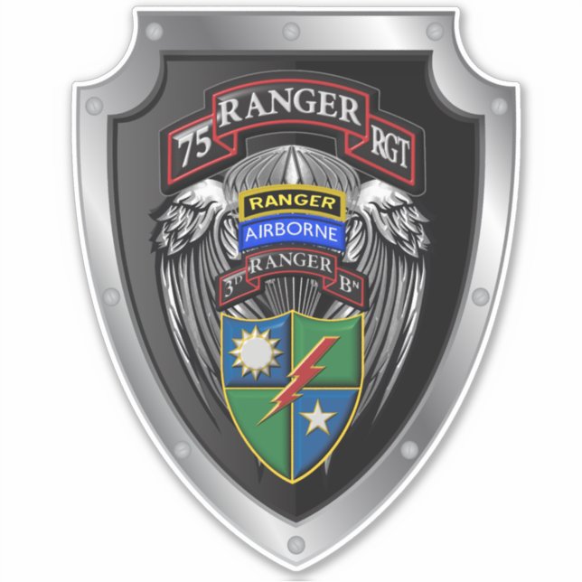 Ranger Regiment 3. Bat "Rangers Lead The Way Aufkleber (Vorderseite)