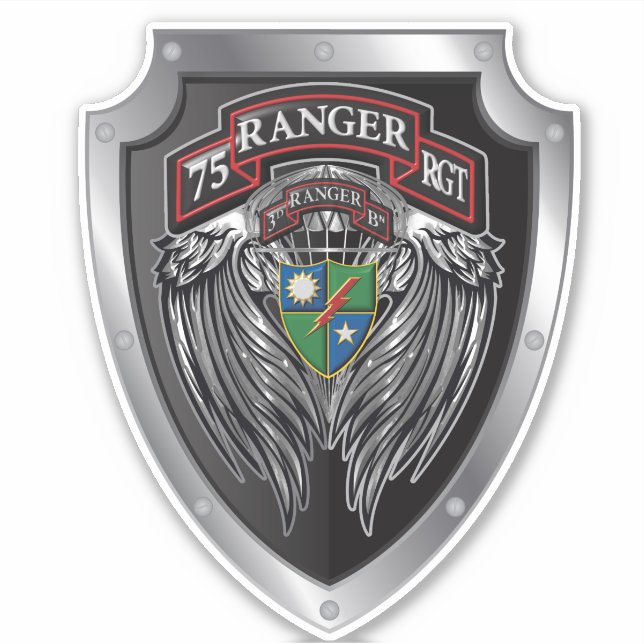 Ranger Regiment 3. Bat "Rangers Lead The Way Aufkleber (Vorderseite)