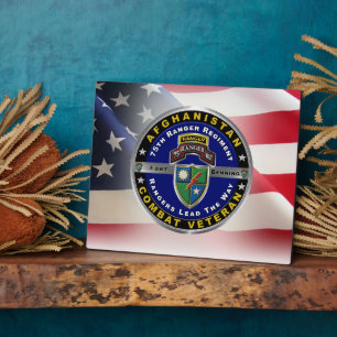 Ranger Regiment Afghanistan Veteran Fotoplatte