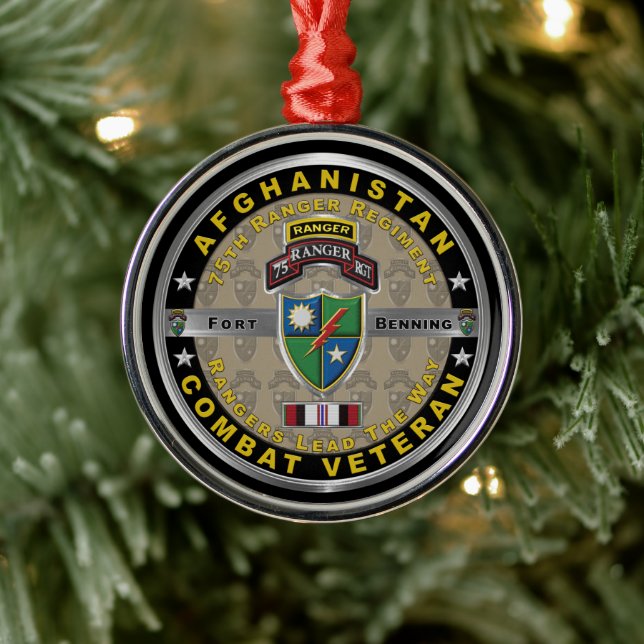 Ranger Regiment Afghanistan Veteran Ornament Aus Metall (Baum)