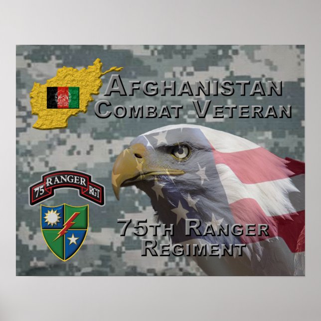 Ranger Regiment für den afghanischen Kampfveteran Poster (Vorne)