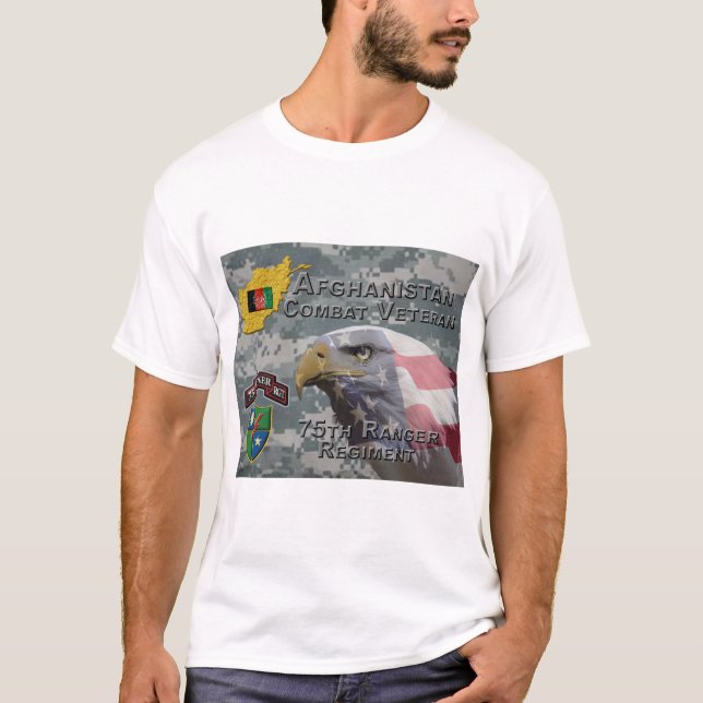 Ranger Regiment für den afghanischen Kampfveteran T-Shirt (Vorderseite)