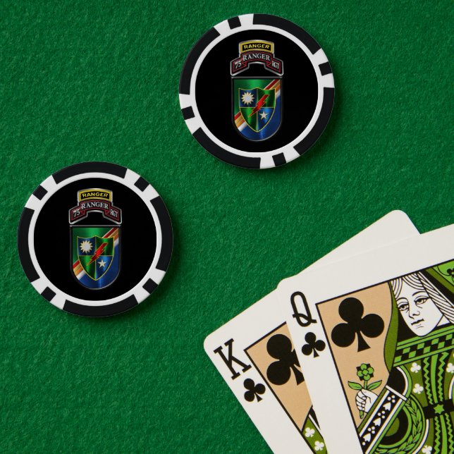 Ranger Regiment Pokerchips (Pokertisch (doppelt))