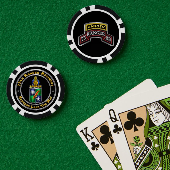 Ranger Regiment Pokerchips (Pokertisch (doppelt))