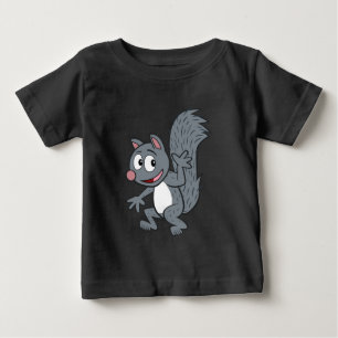 Ranger Rick   Graues Eichhörnchen Waving Baby T-shirt