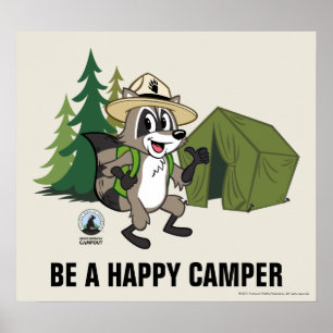 Ranger Rick   Great American Campout - Zent Poster