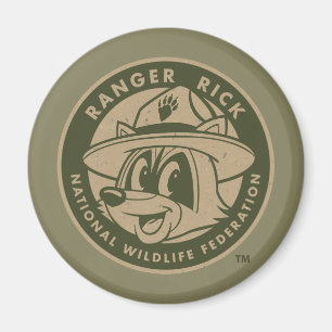 Ranger Rick   Ranger Rick Khaki Logo Magnet