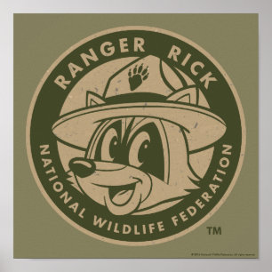 Ranger Rick   Ranger Rick Khaki Logo Poster