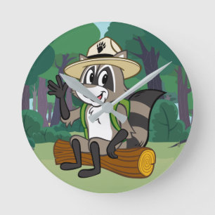 Ranger Rick Ranger Rick Sitting Runde Wanduhr