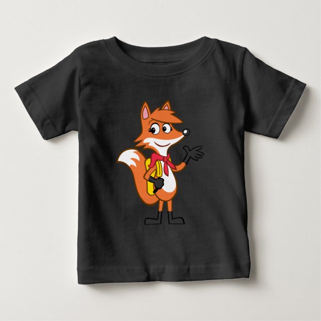 Ranger Rick | Scarlett Fox Waving Baby T-shirt (Vorderseite)