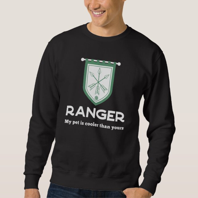 Ranger RPG-Klasse - Mein Haustier ist Cool als dei Sweatshirt (Vorderseite)
