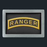 Ranger Tab Rechteckige Gürtelschnalle<br><div class="desc">Klassischer Ranger der schwarzen und gelben Armee. Großartiges Geschenk für Veteranen,  Geschenk für Militär und cooles Geburtstagsgeschenk für Jungen.</div>