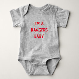 Rangers Baby One Piece Gray Strampler