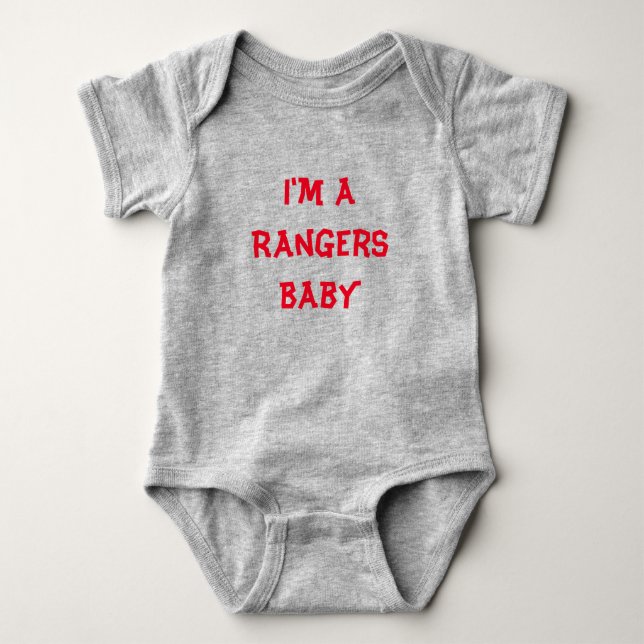 Rangers Baby One Piece Gray Strampler (Vorderseite)