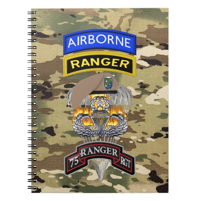 "Rangers Lead The Way" 75. Ranger Regiment Notizblock (Vorderseite)