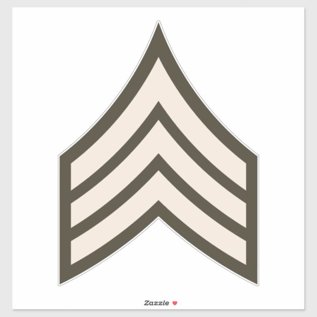 Rangfolge der Armee Aufkleber (Blatt)