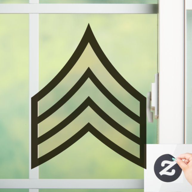 Rangfolge der Armee Fensteraufkleber (Zuhause)