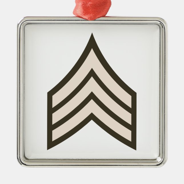 Rangfolge der Armee Ornament Aus Metall (Vorne)