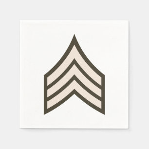 Rangfolge der Armee Serviette