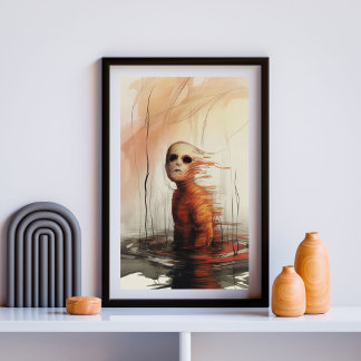 Rangierabstieg - Surreal Horror Expressionist Poster