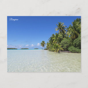Rangiroa Blue Lagoon Feiertagspostkarte