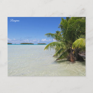 Rangiroa Blue Lagoon Feiertagspostkarte