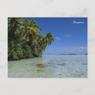 Rangiroa Blue Lagoon Französisch-Polynesien Feiertagspostkarte