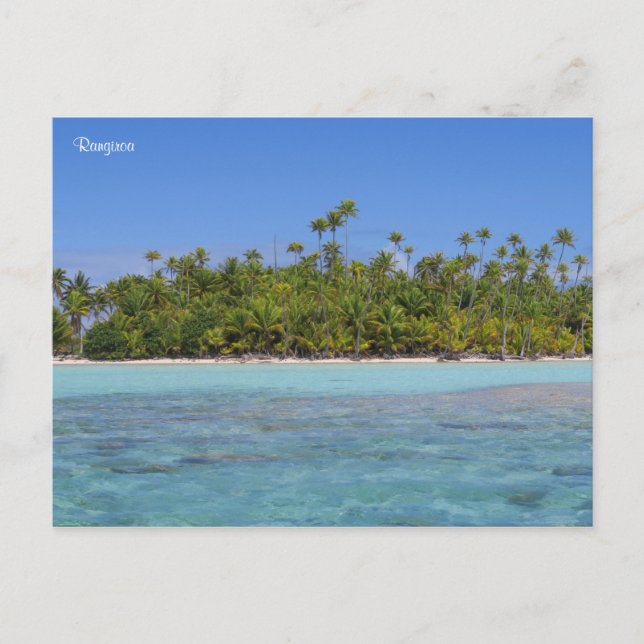 Rangiroa Französisch-Polynesien Postkarte (Vorderseite)