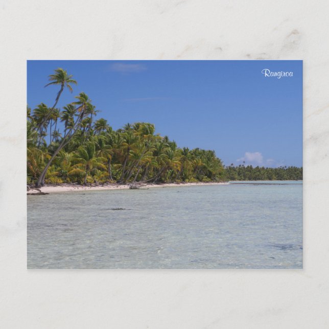 Rangiroa Französisch-Polynesien Postkarte (Vorderseite)