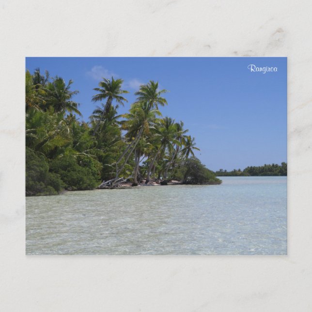 Rangiroa Französisch-Polynesien Postkarte (Vorderseite)