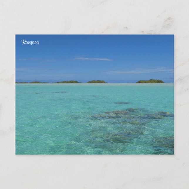 Rangiroa Französisch-Polynesien Postkarte (Vorderseite)